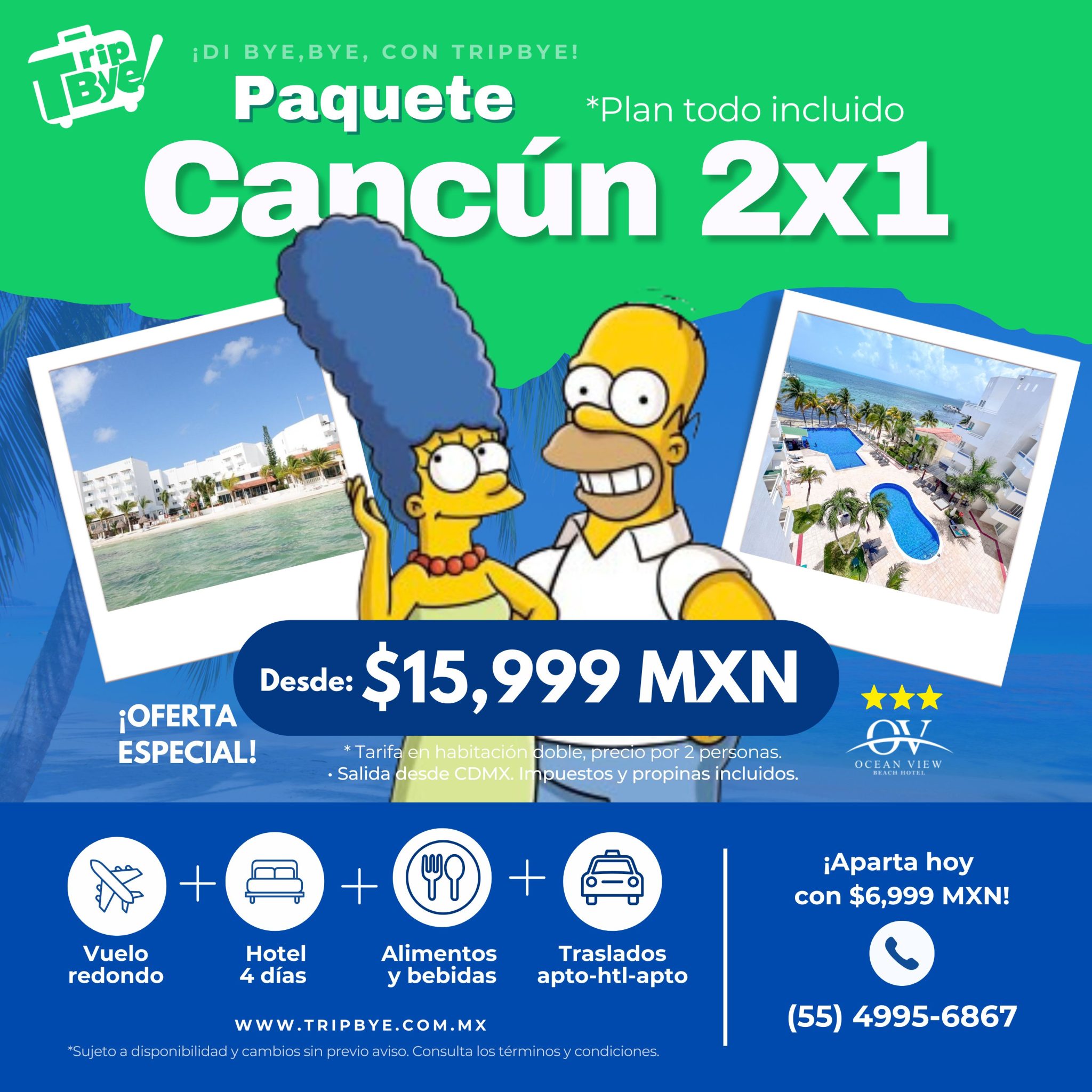 Paquete Ocean View Cancún