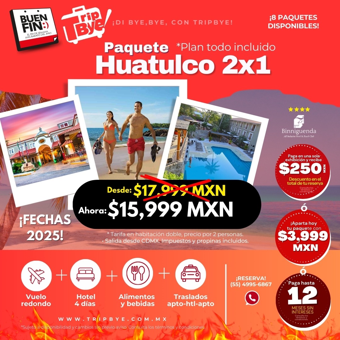 Paquete Binnigenda Huatulco