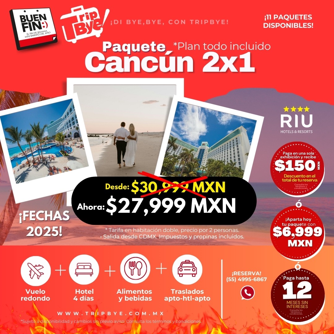 Paquete Riu Cancún